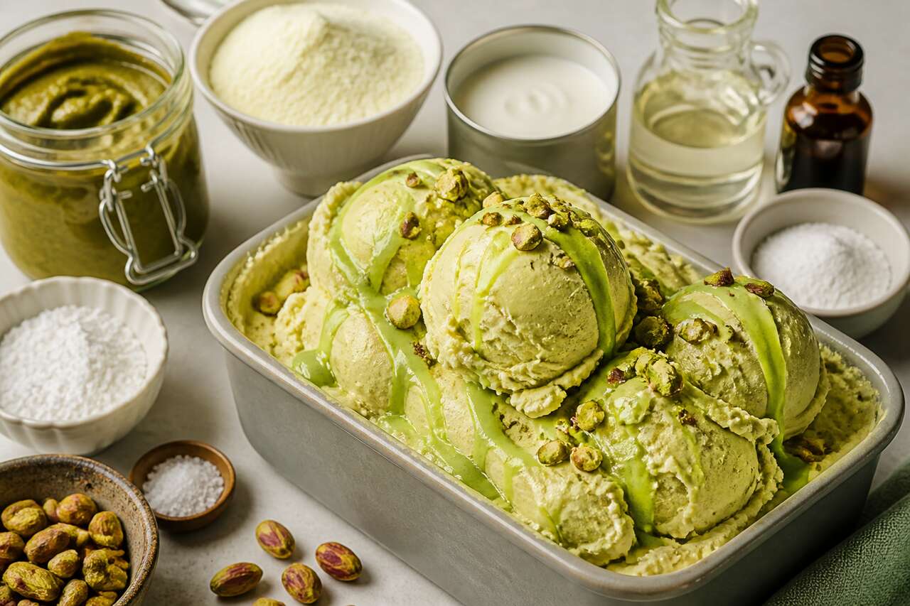 Recette de glace à la pistache maison : un délice glacé