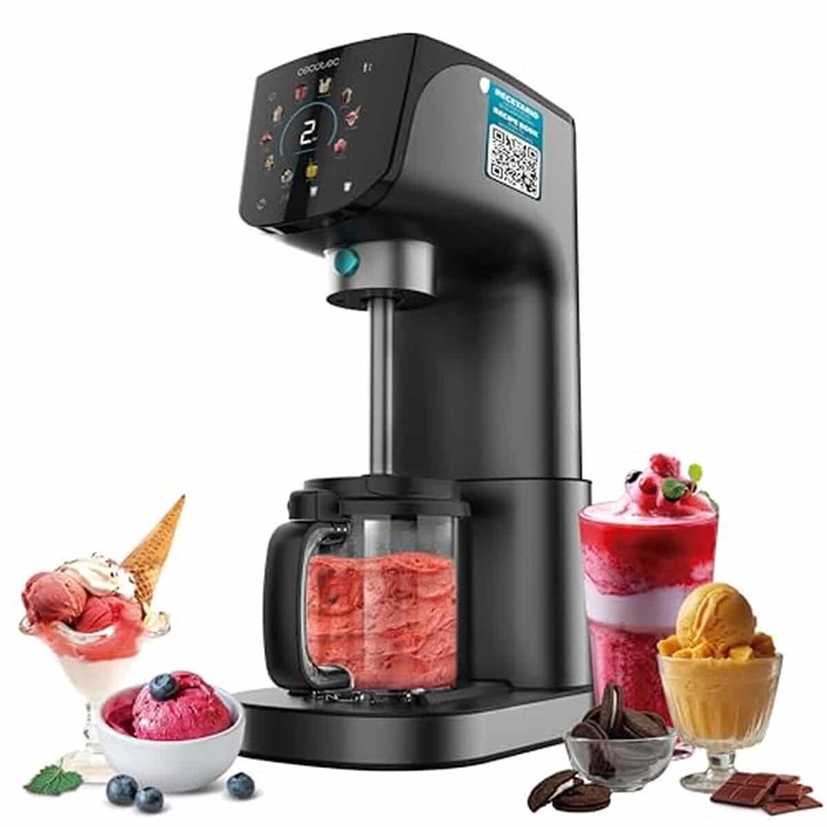 Test : sorbetière Cecotec Gelatec 2100 500W, 11 programmes