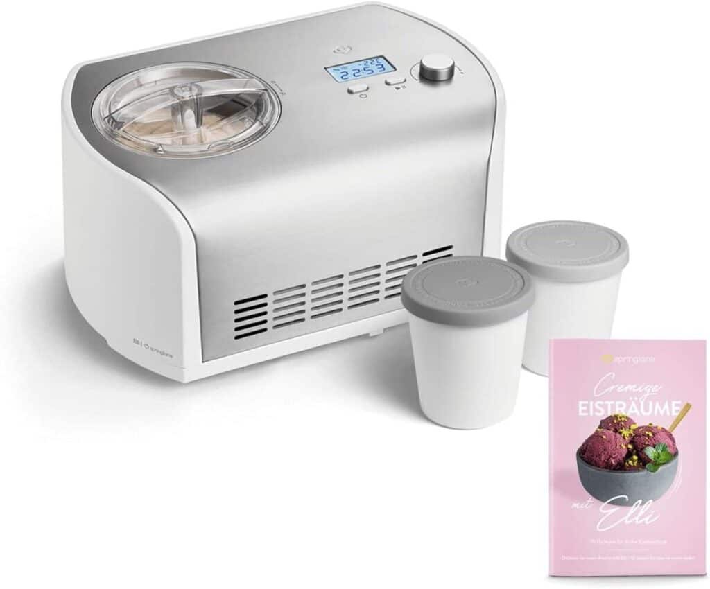 Test : sorbetière Elli 1, 2 L par Springlane, compresseur auto-refroidissant 135 W