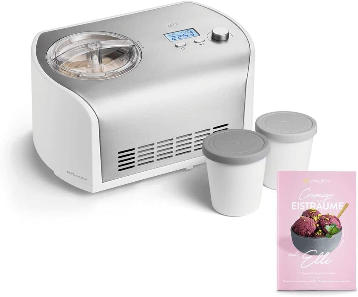 Test : sorbetière Elli 1, 2 L par Springlane, compresseur auto-refroidissant 135 W