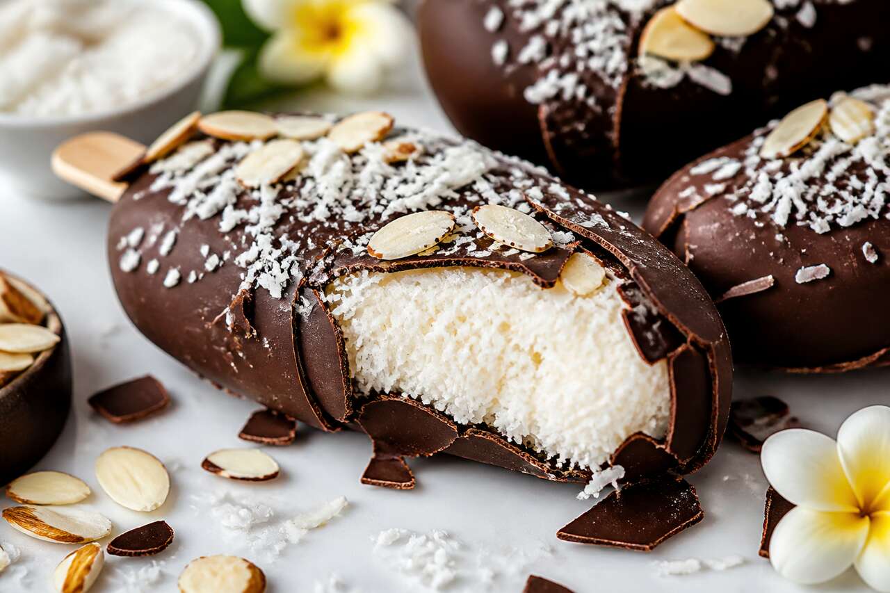 Glaces Coco Chocolat façon Magnum : recette délicieuse