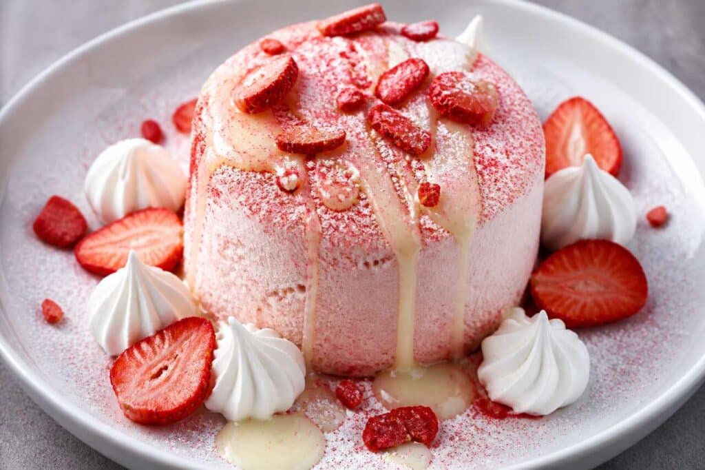 Nuage glacé aux fraises : recette gourmande