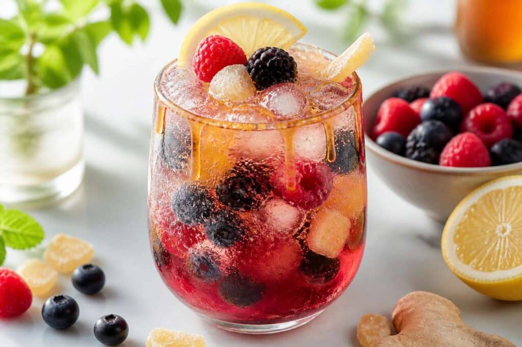 Mocktail Rafraîchissant : baies et Gingembre