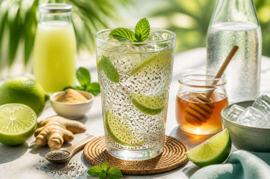 Chia Fresca : boisson citron vert et gingembre energisante
