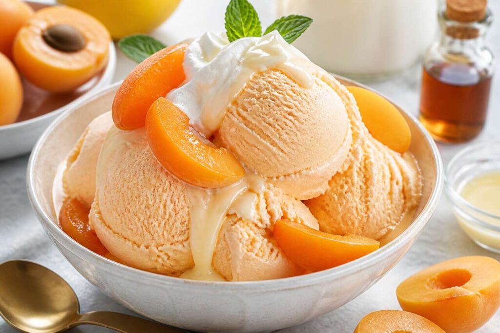 Recette de glace aux abricots sans oeufs : fraîcheur estivale assurée