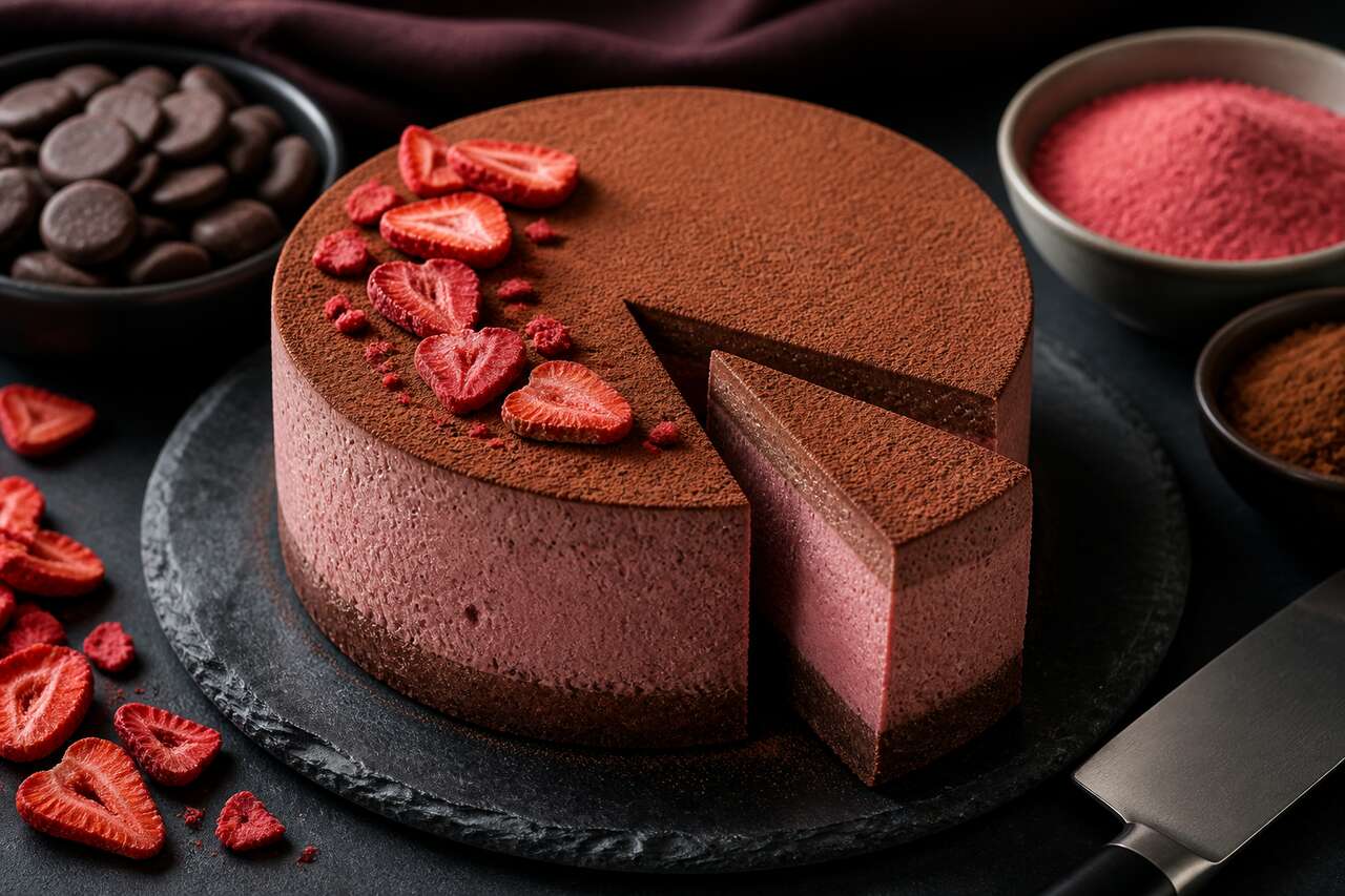 Soufflé glacé chocolat et fraises : recette gourmande