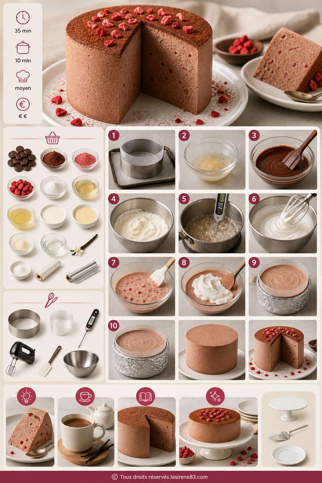 Fiche recette Soufflé glacé chocolat et fraises : recette gourmande Fiche recette Soufflé glacé chocolat et fraises : recette gourmande