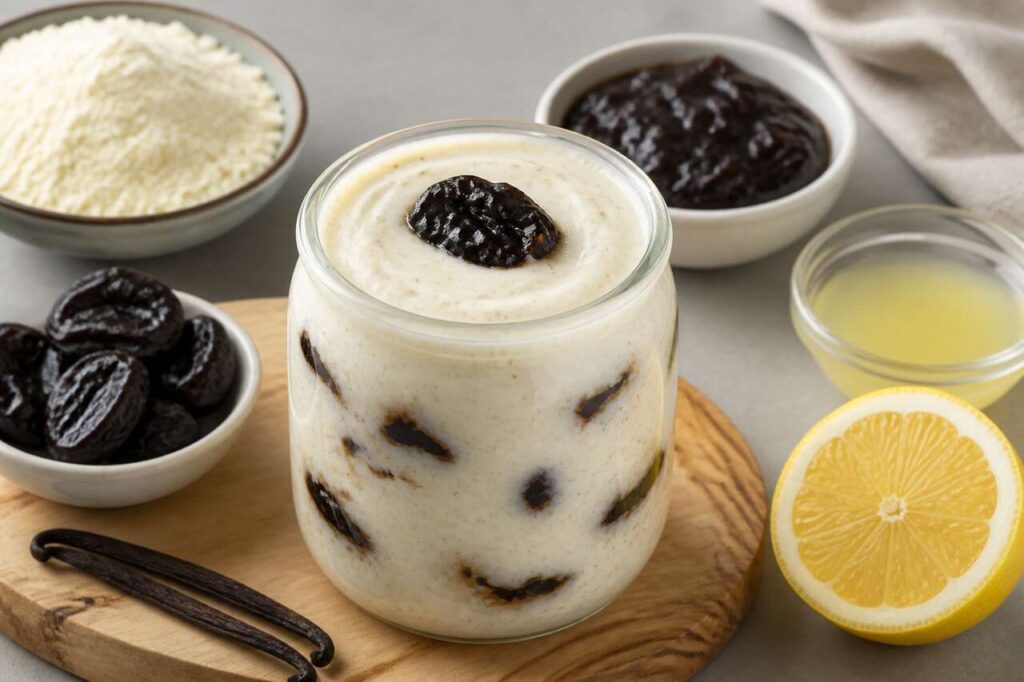 Recette de yaourt prunes vanille : douceur fruitée maison