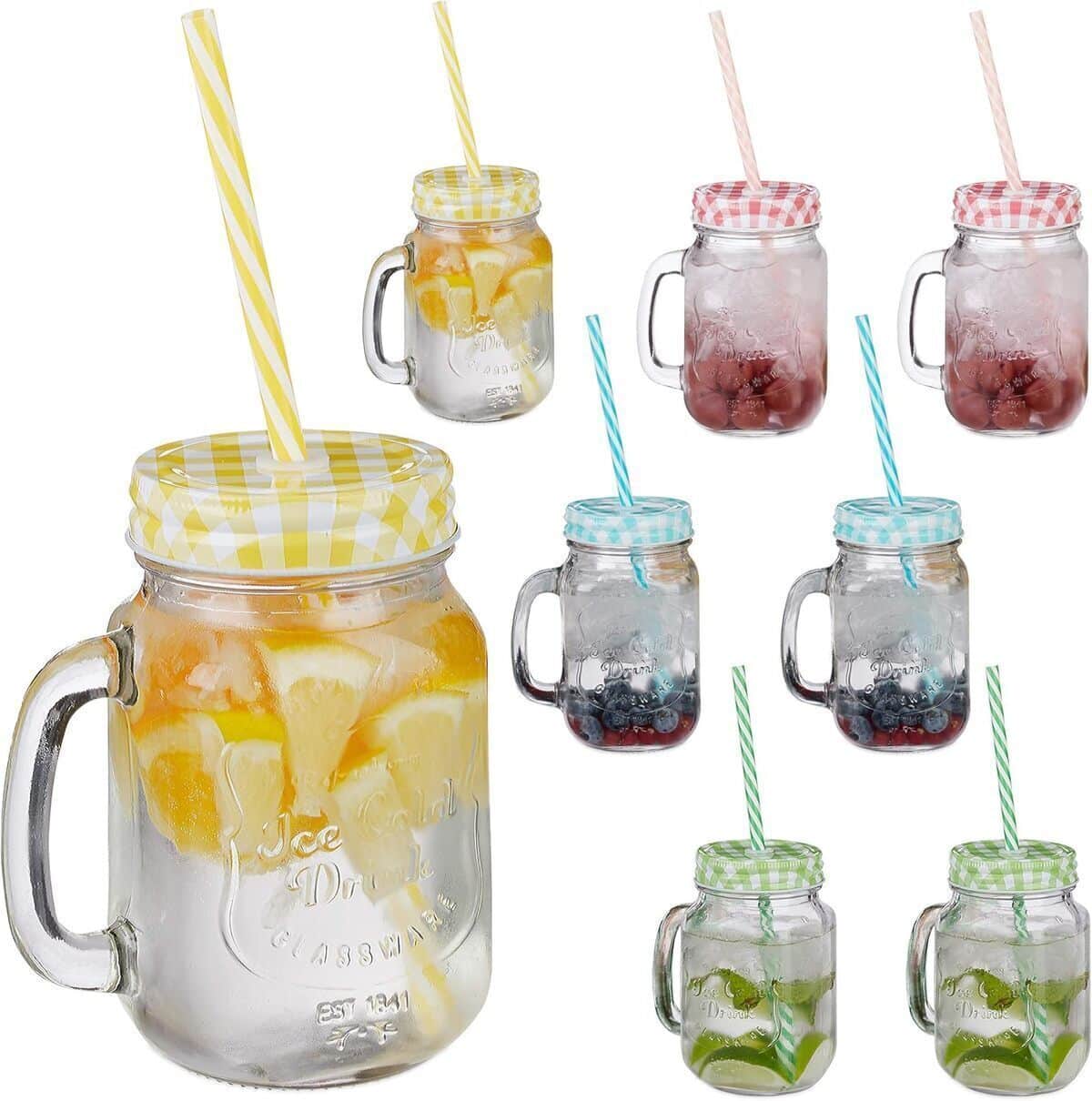 Test des verres à paille Relaxdays : lot de 64 pour boissons glacées