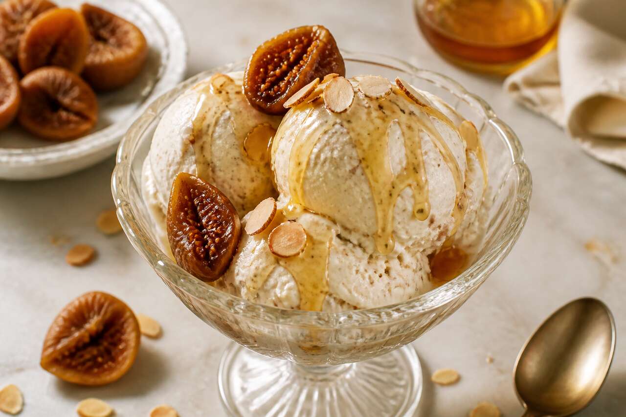 Glace aux figues sans œufs : recette facile et gourmande